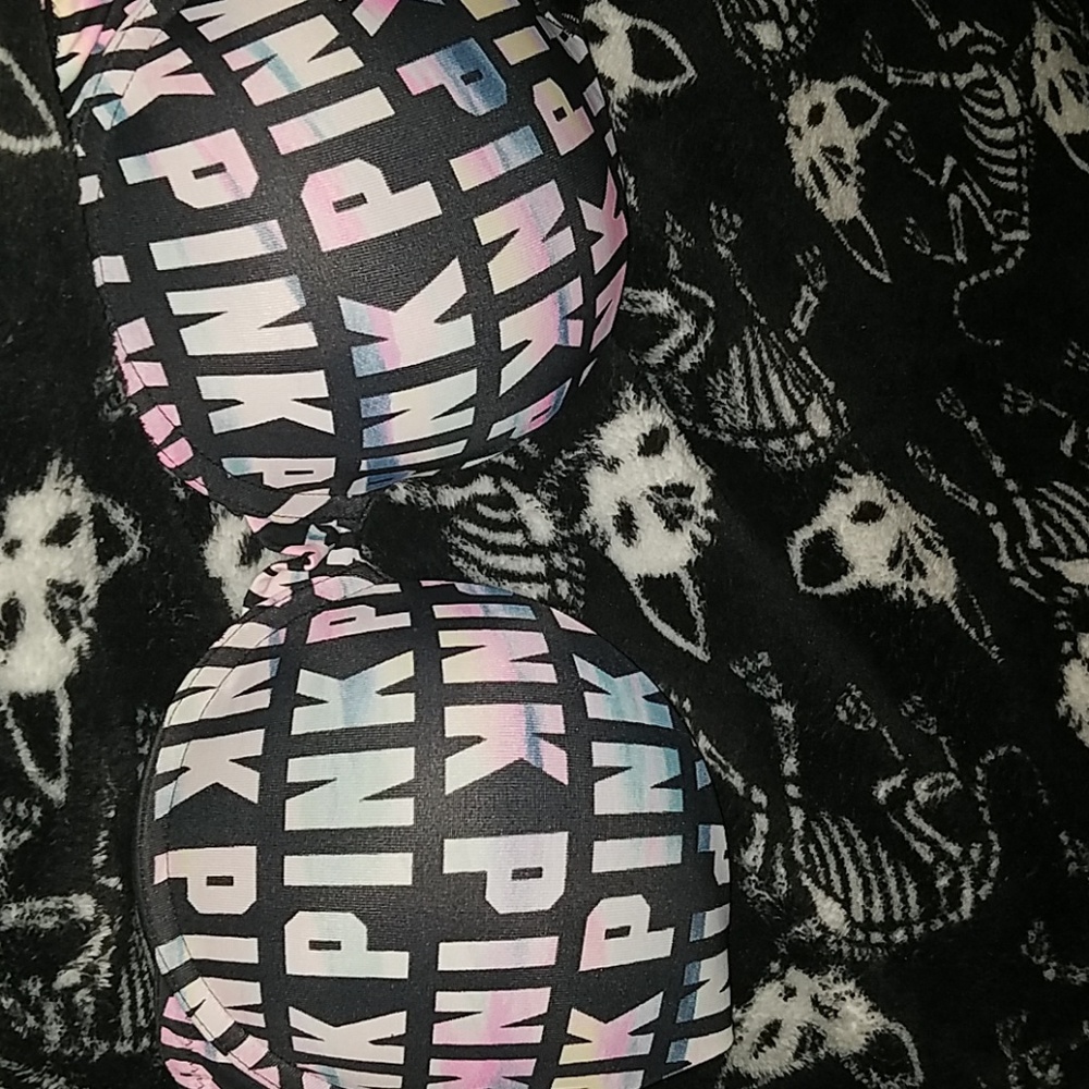 Pink bra